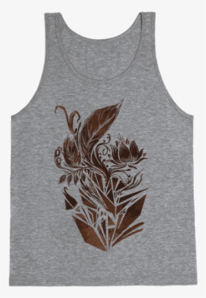 Leaves In Geometry Tank Top - Don T You Like Basketball #918270