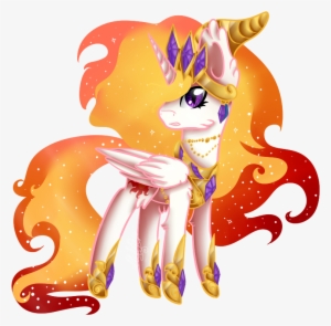 Midfire, Nightmare Star, Princess Celestia, Safe, Simple - Cartoon #918859
