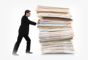 41% Of Hr Decision Makers Questioned Cited Over 10 - Documents Pile Up Png #918886