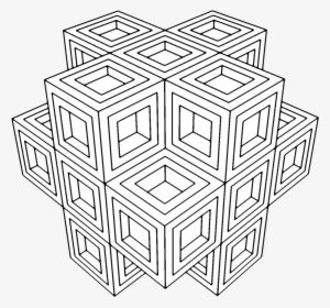 28 Collection Of Geometric Art Coloring Pages - Adult Geometric Coloring Page #919336