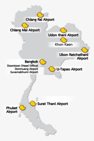 Chic Car Rental Locations Thailand - Map #9101046