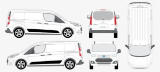 Ford Vehicle Outline Templates 144328 - Ford Transit Connect Blueprint ...