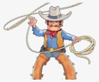 Cowboy Hat Clipart Picsart - Cartoon Lasso Cowboy #9103007