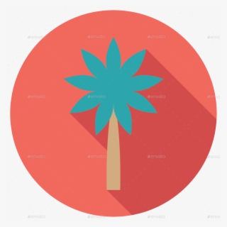 Palm Tree Icon - Flor De Cerezo Dibujo #9104411