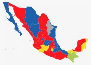Pan - Mapa Mexico Partidos Politicos #9104555