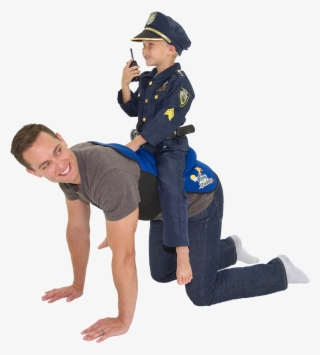 Sheriff Blue - Kids Riding Dads Back #9105192