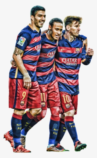 Suarez Png For Free Download On - Messi Neymar Suarez Png #9106056