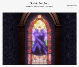 Gothic Neclord Sheet Music For Organ, Strings, Synthesizer, - Stained Glass #9106173