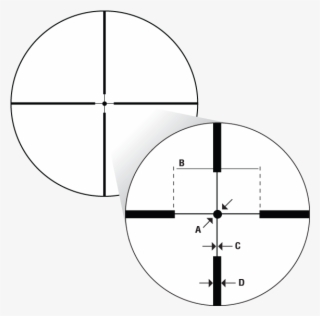 The Reticle Features Thick Outer Posts For Fast Target - First Person Gun Drawing #9106273