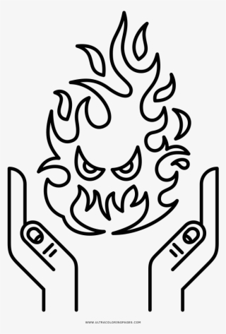 Fireball Coloring Page #9106676