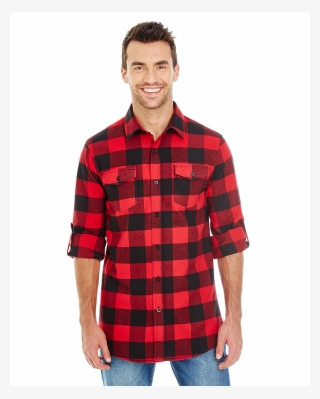 Burnside Br8210 Menã¢â‚¬â„¢s Woven Plaid Flannel - Shirt #9107678