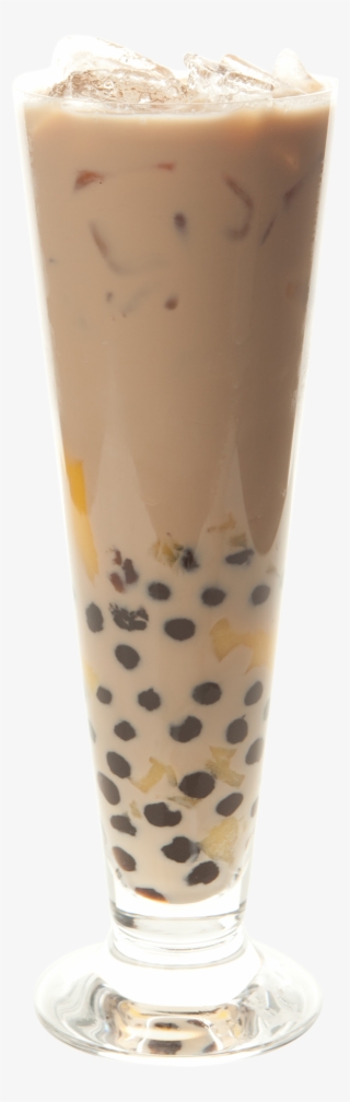 Cream Green Tea With Egg Pudding And Tapioca Tapioca - Milkshake #9107783