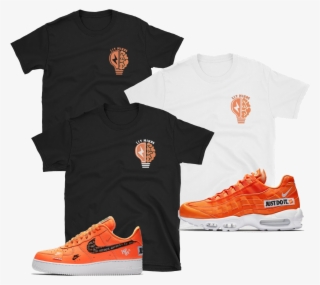 Nike Air Force 1 Af1 Air Max Just Do It Jdi Orange - Sneakers #9108124