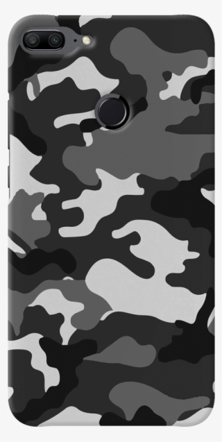 Black Abstract Camouflage Cover Case For Honor 9 Lite - Huawei #9108281