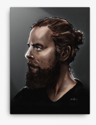 Manbun In The Dark Canvas - Bronze Sculpture #9108764