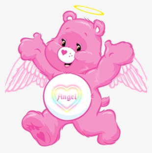 #angel #carebears #pink #cute #wings #halo #aesthetic - Good Luck Bear #9109824