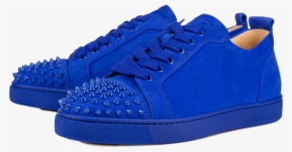 Christian Louboutin Junior Spikes Electric Blue #9111931