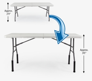 Bent Table Leg Risers - Medidas De Mesa Rectangular Para 10 Personas #9112546