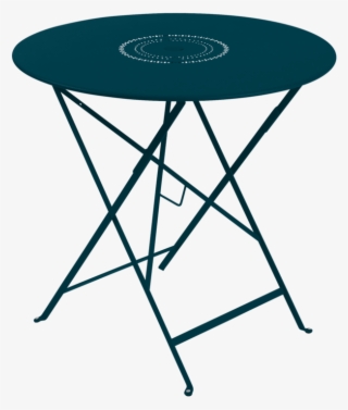 Table Ø 77 Cm Floreal Bleu Acapulco - Fermob Bistro Folding Table #9112734
