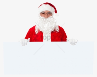 Free Png Download Santa Claus Holding Banner Png Images - Santa Claus Banner Png #9112739