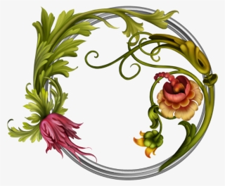 Marcos Para Fotos Con Flores - Flower Circle Png #9113211