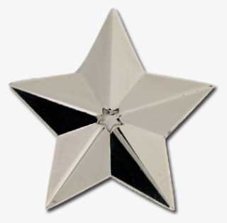 3d Star Star Badge - Silver #9113212