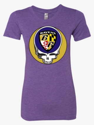 Ravens Shield Grateful Dead Steal Your Face Ladies' - Shirt #9113570