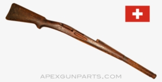 Swiss K31 Wood Stock, 41" With Handguard, No Metal - Schmidt–rubin #9114267