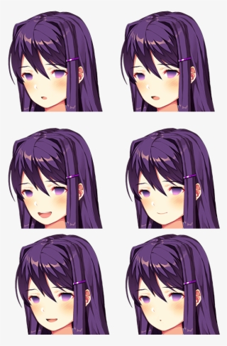 Ddlc - Ddlc Yuri Face Sprites #9115026