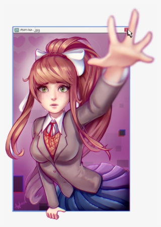Doki Doki Literature Club - Monika Breaking The 4th Wall #9115208