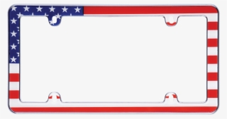 Usa Flag, Chrome - License Plate Frames Usa #9117279