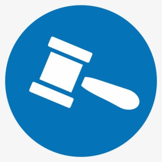 Gavel Icon - Gavel Blue Icon #9117543