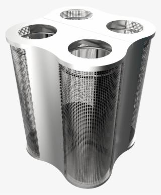 Stainless Steel Mesh Recycle Bin Station - Vase #9117785