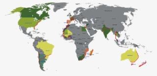 Map Of The World For Kids - New Zealand To Canada #9118060