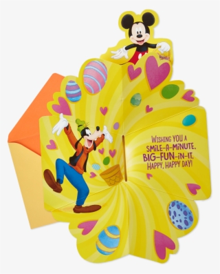 Disney Mickey, Minnie And Goofy Pop Up Easter Card #9118553