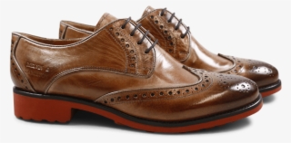 Derby Shoes Amelie 48 Cappu Gold Finish Binding Bronze - Leather #9118725