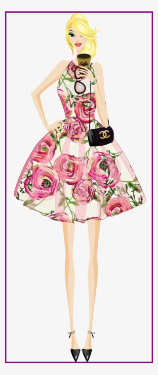 Pink Dress Clipart Transparent #9120733