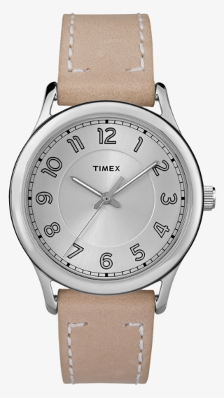 The Genuine Leather Strap Paired With A 36mm Full Arabic - Watch #9121382