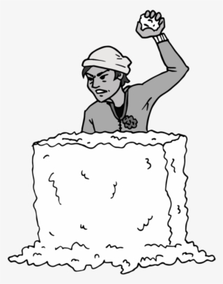 Snowball Fight Anonymous Alerts Used In Snowball Sabotage - Cartoon #9122797