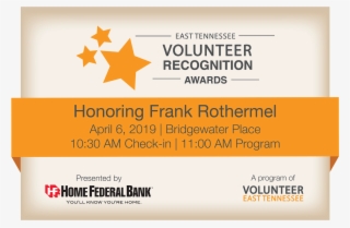 The 4th Annual East Tennessee Volunteer Recognition - Frederick County Bancorp, Inc. #9124435