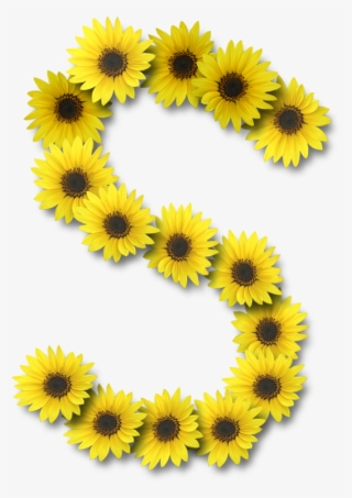 Alfabeto Sunflowers - Sunflower Letter S #9124557