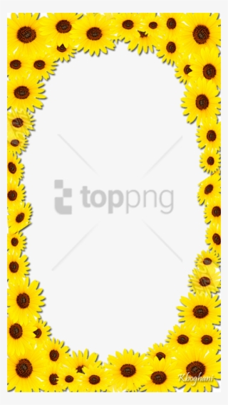 Free Png Sunflower Frame Png Png Image With Transparent - Sunflower Border Design Hd #9124718