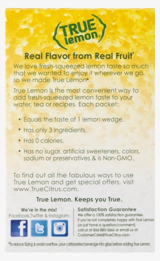 True Lemon Drink Mix, Lemonade, 32 Packets, 1 Box - Poster #9125979