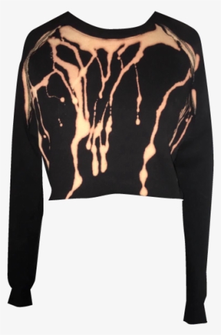 Pretty Disturbia Cropped Black Grunge Drips Jumper - Cardigan #9127339 Pretty Disturbia Cropped Black Grunge Drips Jumper - Cardigan #9127339