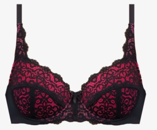 Lace Bra Black & Azalea Braa03 2112black/azalea - Brassiere #9128995
