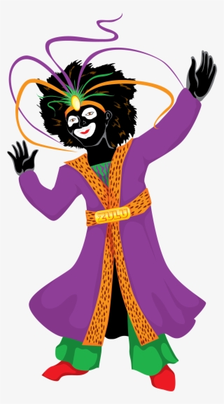 Mardi Gras King Celebrating - Mardi Gras Zulu Clipart #9129355