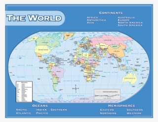 Tcr7658 World Map Chart Image - Atlas #9130672