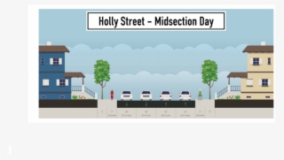 City Considers Either Adding A Road Diet Or Shortening - Suburban Street Section #9131422