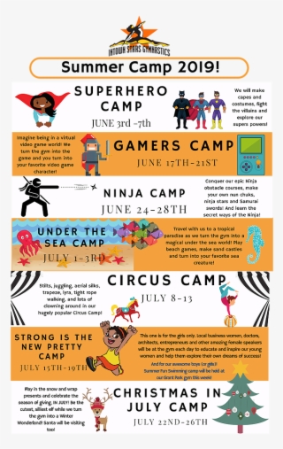 Summer Camp 2019 Flyer - Illustration #9131521