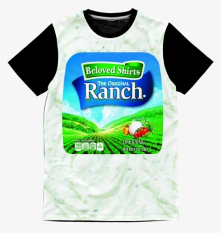 "ranch Dressing Classic Sublimation Panel T-shirt\ - Big Hidden Valley Ranch Dressing #9131557